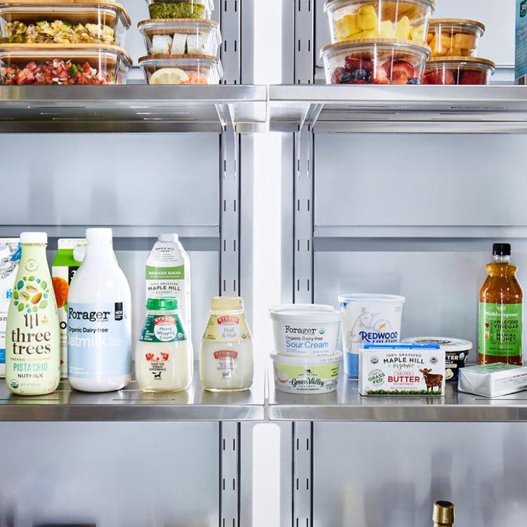 LED lighting inside a Qoldfusion refrigerator.