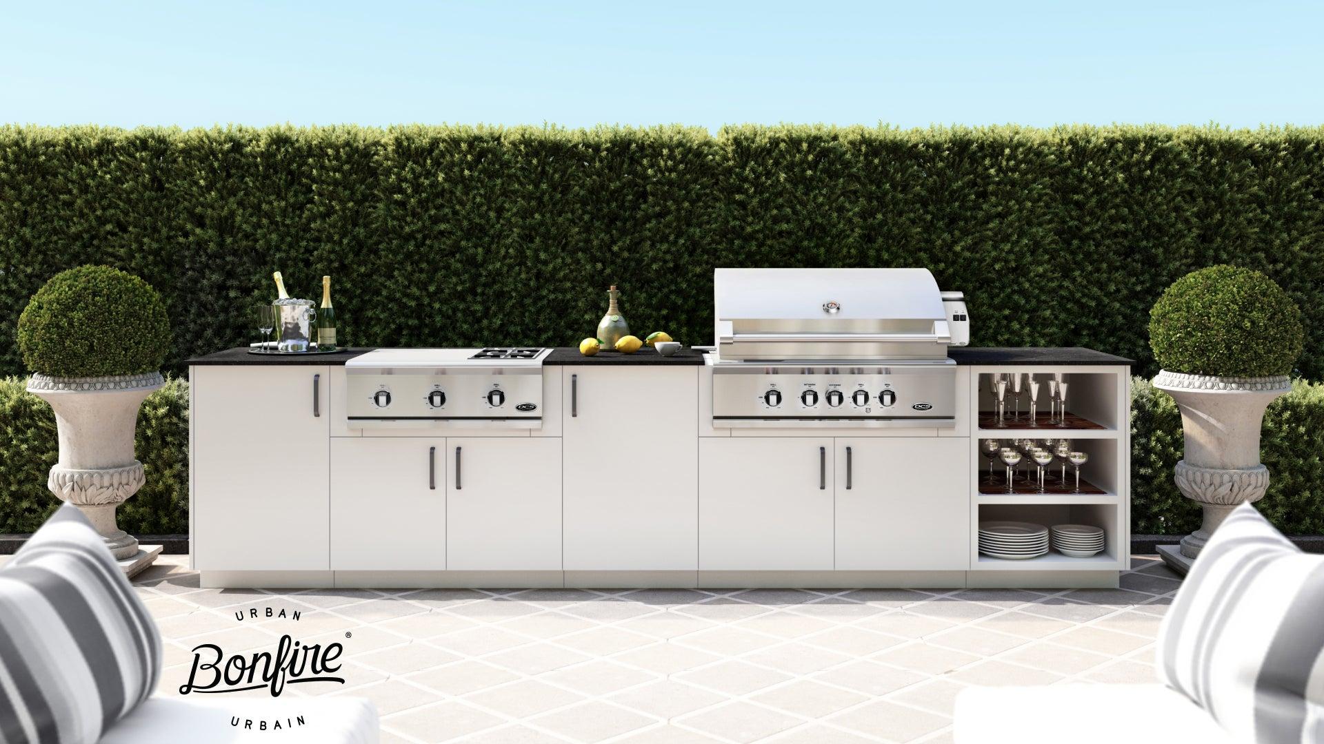 Urban Bonfire Grill and Cooktop with Functional Storage